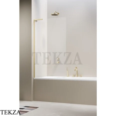 Radaway Modo SL PNJ II Шторка на ванну неподвижная одностворчатая 80 см, левая L, 10316080-98-01L, брашированное светлое золото