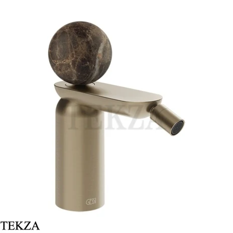 Gessi Perle Смеситель для биде без донного клапана 74168-149, нерж. сталь Brush / никель Brushed