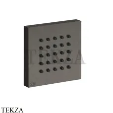 Gessi Rettangolo shower Боковая форсунка квадратная 32973-707, Black Metal Brushed PVD