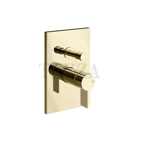 Gessi Inverso Diamantato Смеситель для душа, 2 потока, внешняя часть 73679-710, Brass PVD