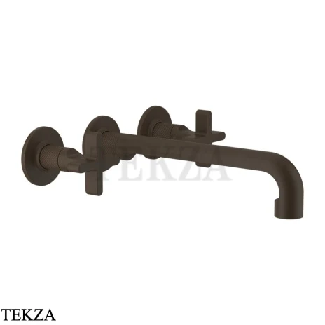 Gessi INCISO+ Смеситель для раковины на 3 отверстия, длинный, внешняя часть 58192-845, Dark Bronze