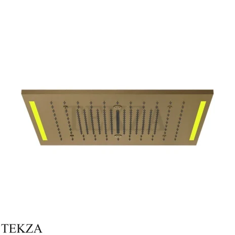 Gessi COLOUR Накладная душевая панель 500х500, 4 функции 57977-791, Deep Bronze Br. PVD
