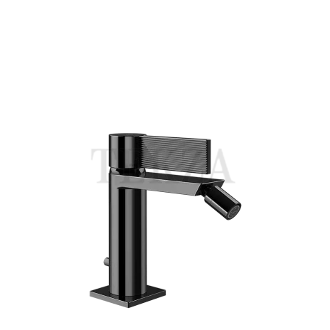Gessi Inverso RIGATO Смеситель для биде, с донным клапаном 73507-706, Black Metal PVD