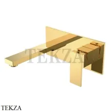 Boheme Qubic Смеситель для раковины, комплект, без гарнитура 475-G, Золото глянец