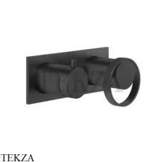 Gessi ANELLO Смеситель для душа с переключателем 2 потока 63379-299, Black XL Gessi ANELLO Смеситель для душа с переключателем 2 потока 63379-299, Black XL