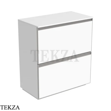 Flaminia Cubika модуль хранения напольный 70×37×78,5 см, 2 ящика, белый матовый