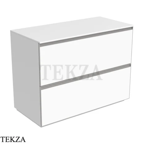 Flaminia Cubika тумба под раковину напольная 105×50×78,5 см, 2 ящика, белый матовый