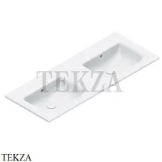 Catalano Italy Раковина двойная без отв. 125 см, с переливом 0721270001, белый глянец