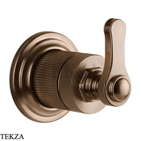 Gessi VENTI20 Вентиль запорный, 1 поток, внешняя часть 65247-708, Copper Brushed PVD