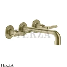 Gessi INCISO Смеситель для раковины излив средний, внешняя часть 58090-727, Brushed Brass