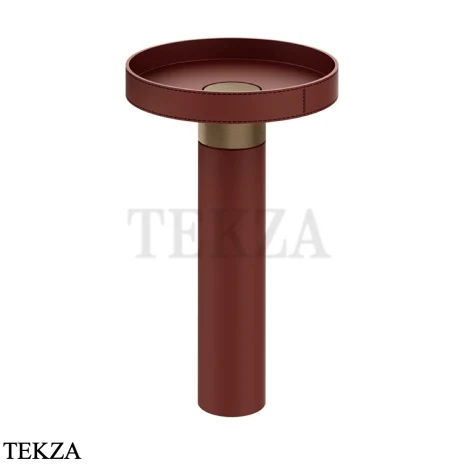 Gessi Pelle Tresse Раковина отдельностоящая, слив в пол, без перелива 78607-447, Red Cherry/ Coffee Bronze Br. PVD
