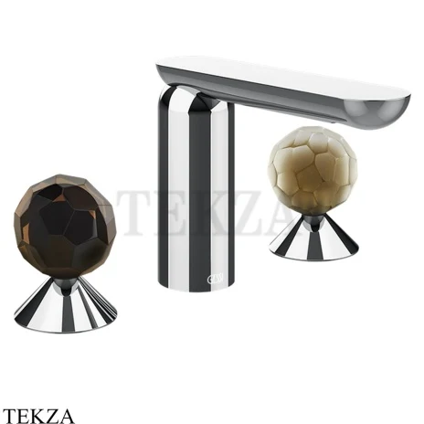 Gessi Perle Смеситель для раковины на 3 отв., без гарнитура 74245-031, хром глянец