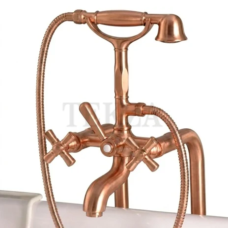 Nicolazzi TEIDE FOUR Смеситель для ванны с душевым гарнитуром 1901RA45, Copper