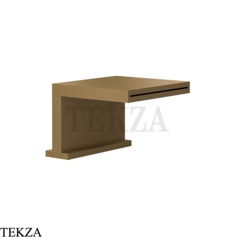 Gessi CASCATA Каскадный излив на борт ванны или подиум 20191-713, Antique Brass