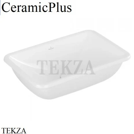 Villeroy & Boch Loop&Friends Раковина встраиваемая сверху с переливом 4A6600R1, белый глянец CeramicPlus