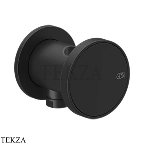 Gessi Origini ACCENT Держатель для душевой лейки с выводом воды 66161-299, Black XL