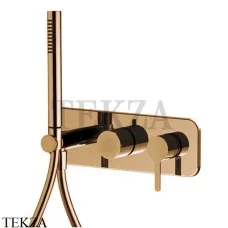 FIMA Carlo Frattini SNAP Смеситель для душа с гарнитуром, внешняя часть F3129WX2ZL, Amber Bronza