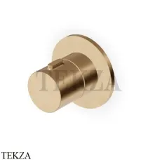 Zucchetti Isy22 Вентиль-переключатель на 2 потока, внешняя часть Z94617.P31, brushed british gold PVD