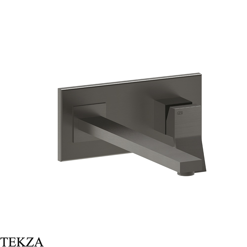 Gessi RETTANGOLO K Смеситель для раковины, внешняя часть 53090-707, Black Metal Brushed PVD