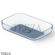 Dea Design Washbasins Раковина настольная 58х38 см Glasstech DD9103 580 R7, Royal Blue R7