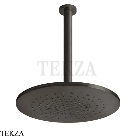 Gessi 316 SHOWER Верхняя душевая лейка с креплением под размер 54150-707, Black Metal Brushed PVD