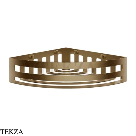 Gessi RILIEVO Полка-решетка угловая в душевую зону 59561-791, Deep Bronze Br. PVD
