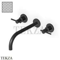 Zucchetti Helm Diagonal Смеситель для раковины, внешняя часть ZHL761.XP81G3, brushed total black PVD