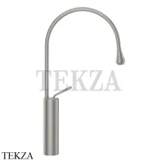 Gessi Goccia Смеситель для раковины высокий, без сливного гарнитура 33609-147, Chrome Brushed