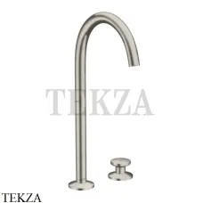 Axor ONE Смеситель для раковины Select 260, гарнитур Push‑Open 48060800, нержавеющая сталь