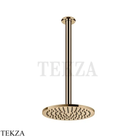 Gessi Goccia Верхний душ с потолочным кронштейном под размер 33664-735, Warm Bronze PVD
