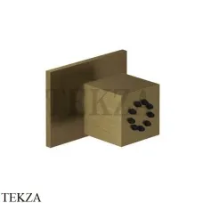 Gessi Rettangolo shower Душевая форсунка поворотная 20172-713, Antique Brass