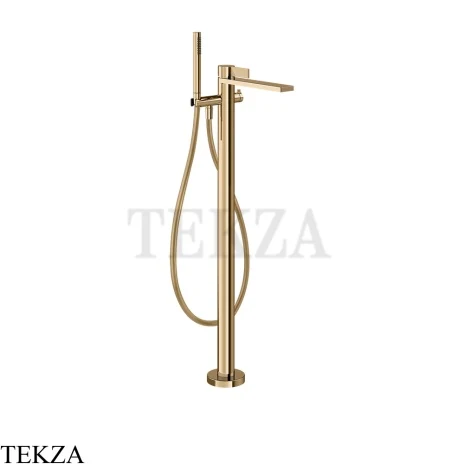 Gessi Inverso RIGATO Смеситель для ванны напольный, внешняя часть 73528-735, Warm Bronze PVD