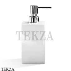 Decor Walther PORZELLAN DW 6270 Дозатор для жидкого мыла настольный 0846100, белый-хром глянец