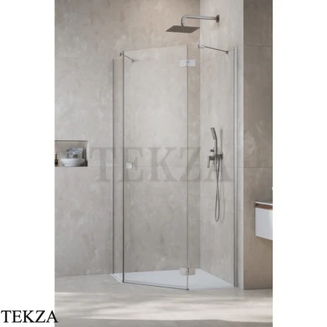Radaway Essenza PTJ Душевая дверь 62 см, левая, 1385010-91-01L, брашированный никель