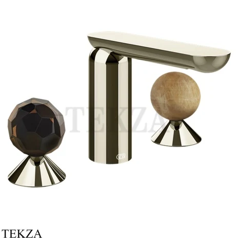 Gessi Perle Смеситель для раковины на 3 отв., без гарнитура 74235-720, никель глянец