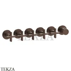 Gessi INCISO SHOWER Термостатический смеситель, 5 потоков, внешняя часть 58440-845, Dark Bronze