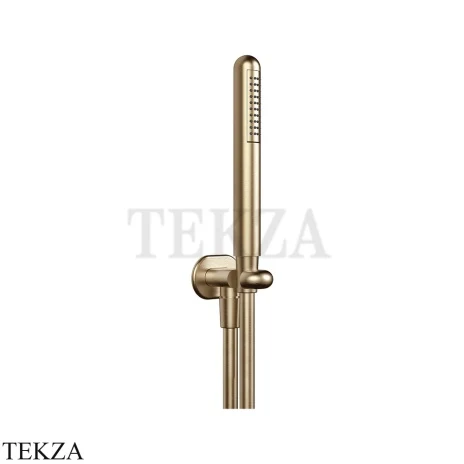 Gessi Goccia Душевой комплект с душевой лейкой и выводом для воды 33773-726, Warm Bronze Br. PVD