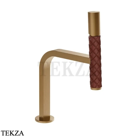Gessi Pelle Tresse Смеситель для раковины, с донным клапаном 78651-431, Red Cherry/ Warm Bronze Br. PVD