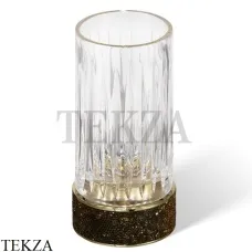 Decor Walther ROCKS Стакан для зубных щеток Swarovski® 0934220, золото глянец-стекло граненое