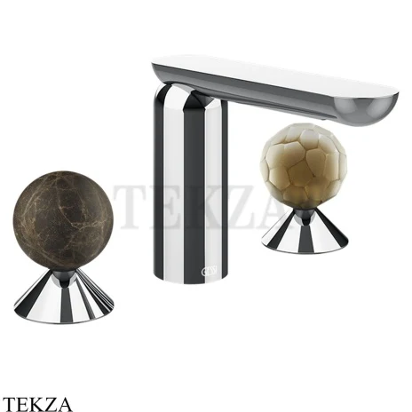 Gessi Perle Смеситель для раковины на 3 отв., без гарнитура 74145-031, хром глянец