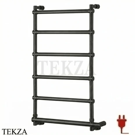 Margaroli Sole 512-6 Полотенцесушитель электрический 5124706POB, matt Black Brushed Metal