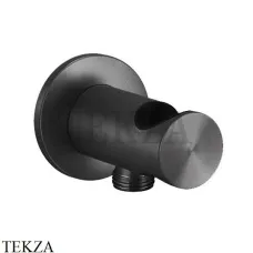 Gessi 316 SHOWER Держатель для душа с выводом для шланга 54161-707, Black Metal Brushed