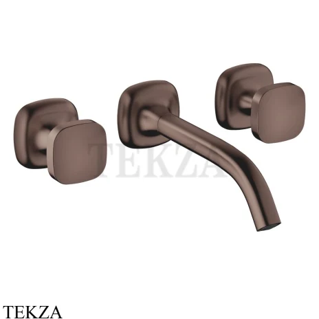 Dornbracht COYA Смеситель для раковины на 3 отв. 190, внешняя часть 36712404-43, Dark Bronze сатинированный