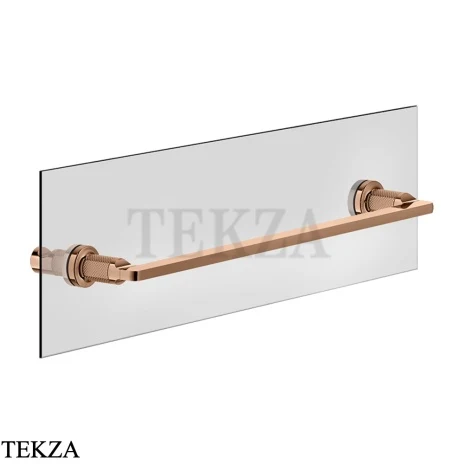Gessi INCISO accessories Полотенцедержатель для крепления на стекло, 45 см 58615-030, Copper PVD
