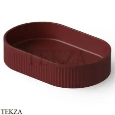 Dea Design Washbasins Раковина настольная 55х35 Solid Surface DD9801 550 17, Red Wine №17