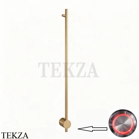 BRONER BRUNO H Электрический полотенцесушитель 100 с кнопкой, BR.007.100.0000.SS.MSH, шампань сатин шелк