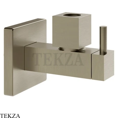 Gessi TOTAL LOOK Запорный клапан с фильтром, квадратный 01412-149, нерж. сталь Brush / никель Brushed