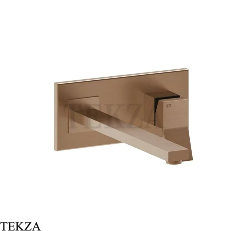 Gessi RETTANGOLO K Смеситель для раковины, внешняя часть 53090-708, Copper Brushed PVD