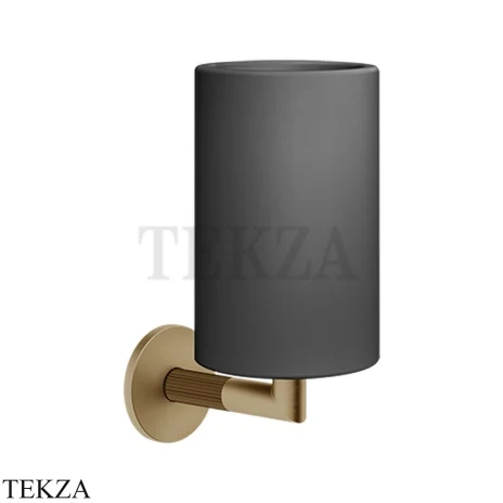 Gessi INGRANAGGIO Стакан настенный композит черный 63808-726, Warm Steel Br. PVD