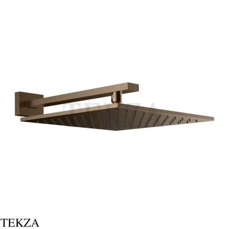 Gessi Rettangolo shower Верхний душ с кронштейном 15185-761, Coffee Bronze Brushed PVD